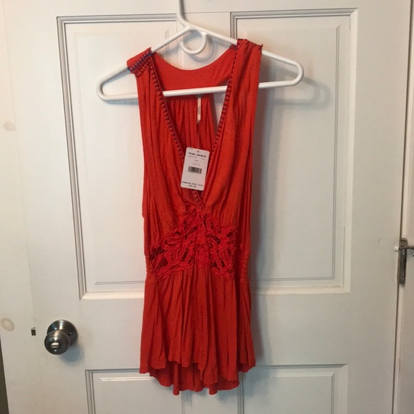 FreePeople Megan Embroidered Crochet Waist Tank - Picture 4 of 6